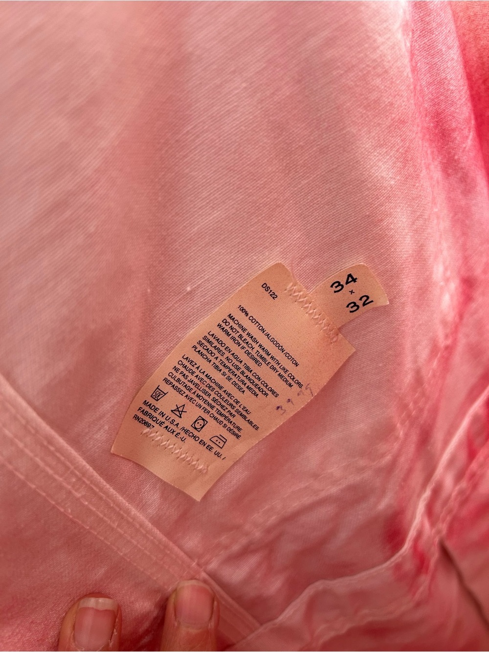 Dickies X Urban Behaviour Hand Dyed Custom Tie Dye Bib Utility Pink Overalls - Picture 9 of 9